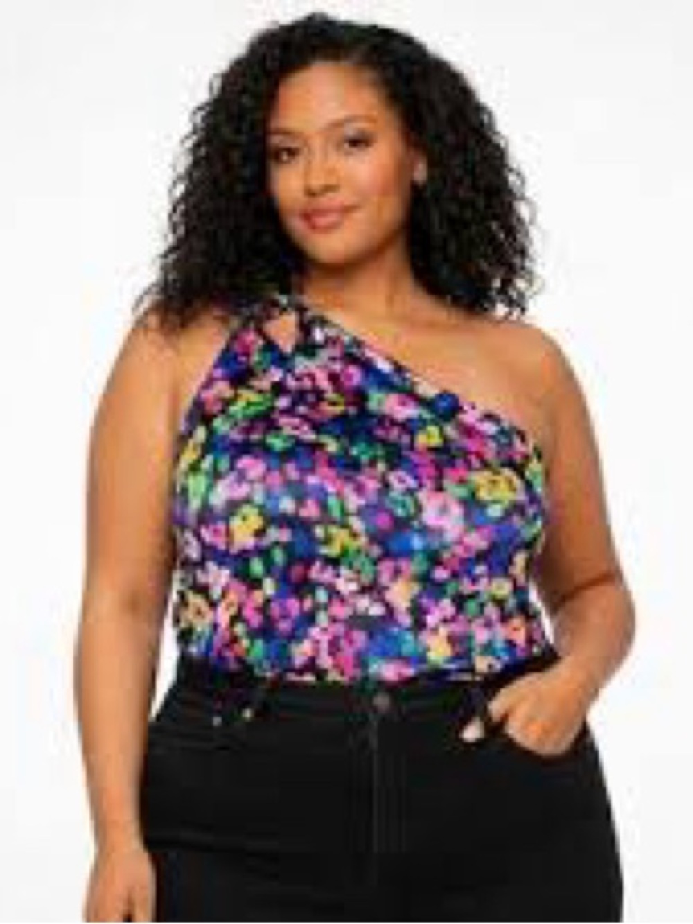 NWT Dynamite One Shoulder Satin Bodysuit - Size XL - Brand New with Tags